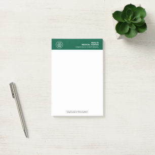 Medical Healthcare Clinic Doctor Green Post-it Notes