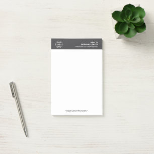 Medical Healthcare Clinic Doctor Grey Post-it Notes