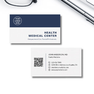 Medical Healthcare Clinic Doctor Professional Business Card