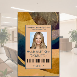 Medical Healthcare Employee Photo Security ID Badge