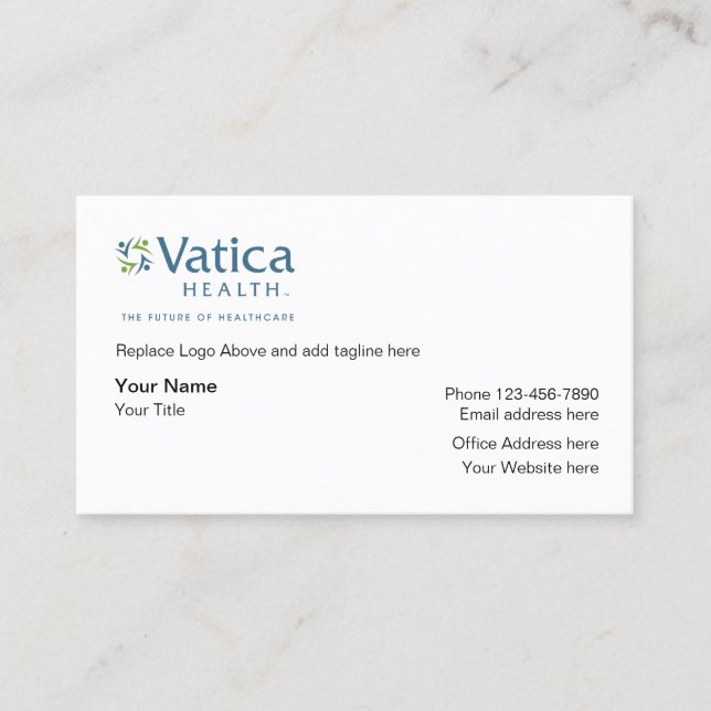 Medical Healthcare Services Business Card (Front)