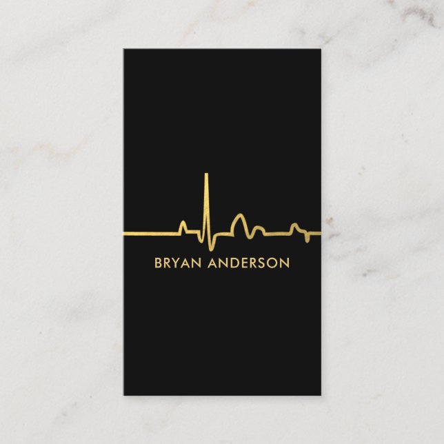 Medical Heart Rate Business Card (Front)