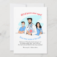 Medical Heroes Thank You Card