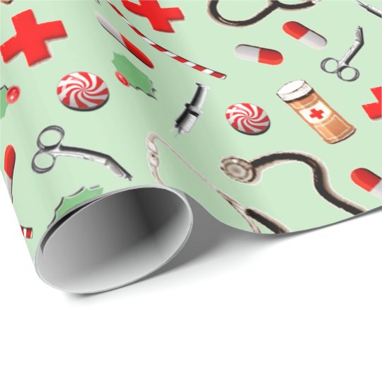 Medical Holidays Wrapping Paper Zazzle.co.uk
