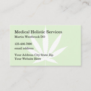 Medical Holistic Medicine Services Business Card