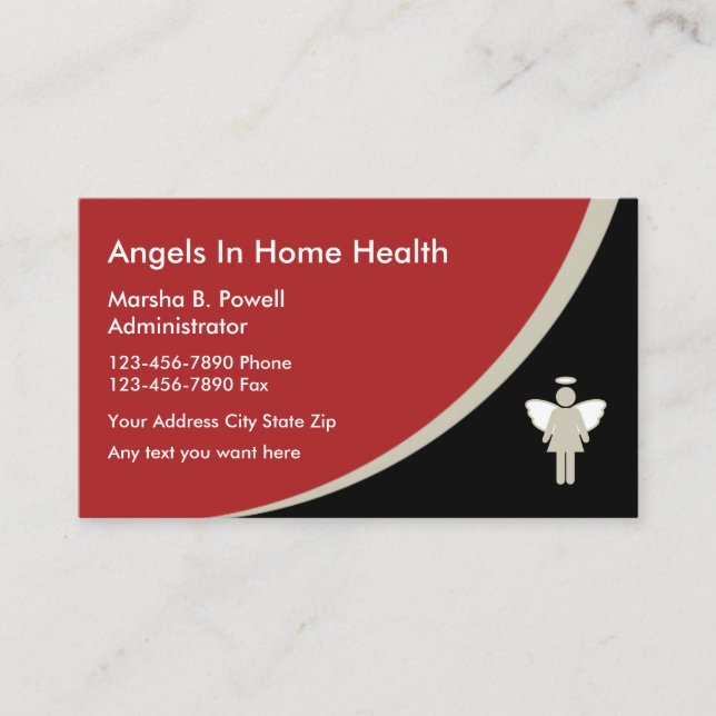 Medical Home Health Business Cards (Front)