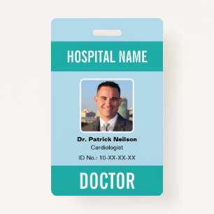 Medical Hospital Clinic Photo ID ID Badge