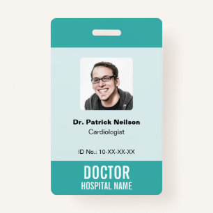 Medical Hospital Clinic Photo ID ID Badge