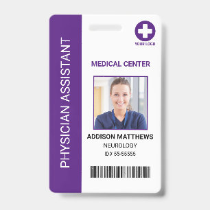 Medical Hospital Employee - Doctor Nurse Photo ID Badge