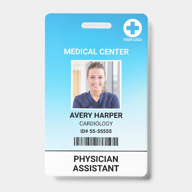 Medical Hospital Employee Doctor Nurse Security ID Badge (Front)