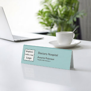 Medical Hospital Logo Staff Desk Name Plaques 