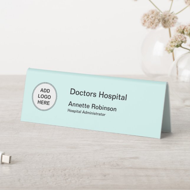 Medical Hospital Staff Name Plaques Logo Template (In SItu (Table))