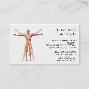 Medical Human Body Skeleton Muscle - Business Card
