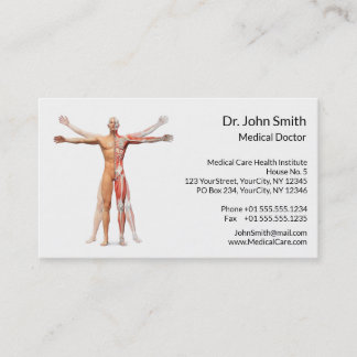 Medical Human Body Skeleton Muscle - Business Card