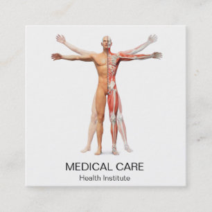 Medical Human Body Skeleton Muscles Business Card