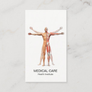 Medical Human Body Skeleton Muscles Business Card