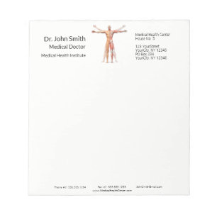 Medical Human Body Skeleton Muscles - Notepad