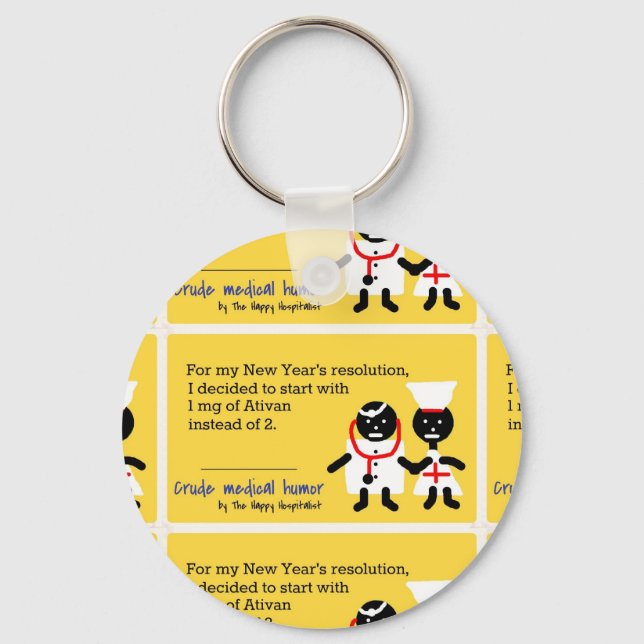 Medical Humor Key Ring (Front)