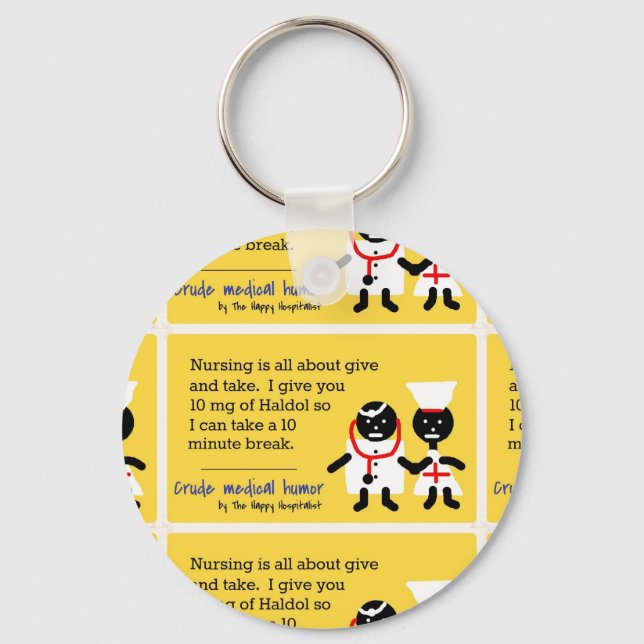 Medical Humour Key Ring (Front)