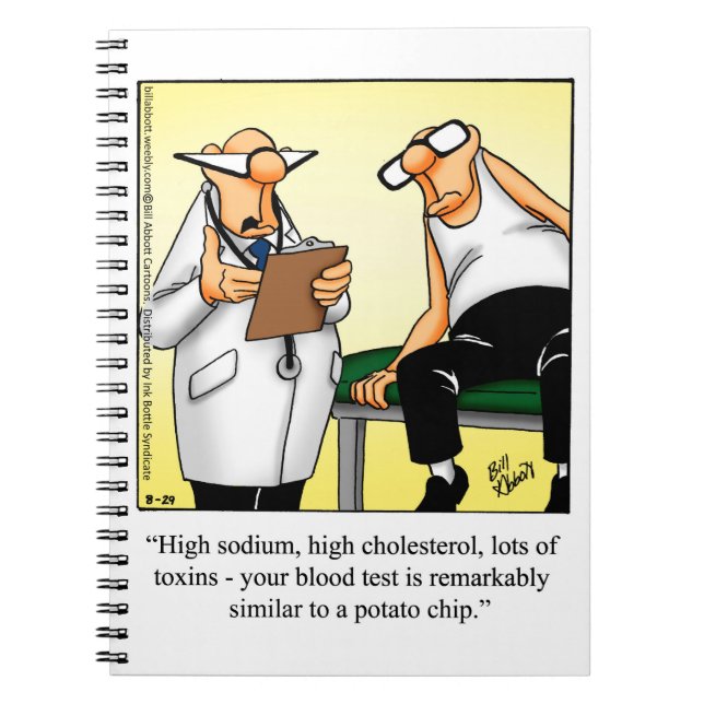 Medical Humour Notebook Gift (Front)