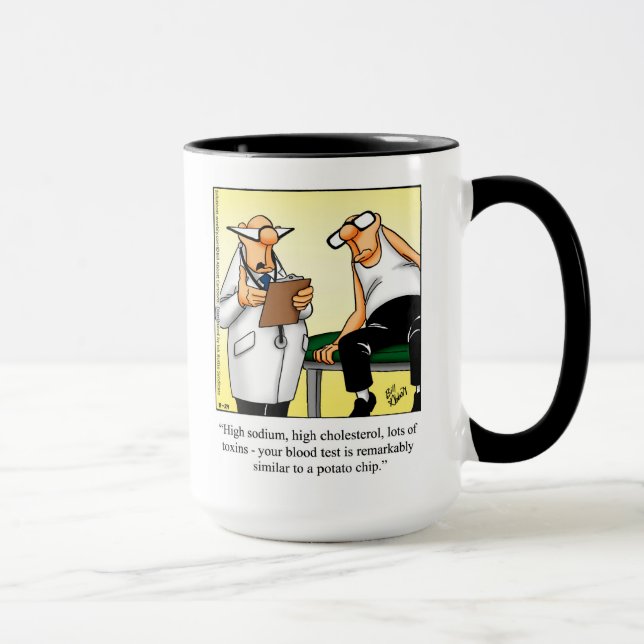 Medical Humour "Potato Chip" Mug Gift (Right)