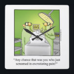 Medical Humour Wall Clock<br><div class="desc">Wonderfully funny and slightly sarcastic cartoon characters in hilarious situations that’s sure to bring a smile to anyone’s face. Great gift for the wonderfully funny, slightly sarcastic character you know! Enjoy spreading the laughter with this hilarious medical humour wall clock by artist Bill Abbott; it’ll make a great gift for...</div>
