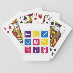 Medical Icons Playing Cards