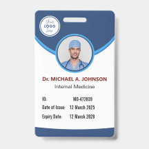 Medical ID Badge – Hospital Security Access Card