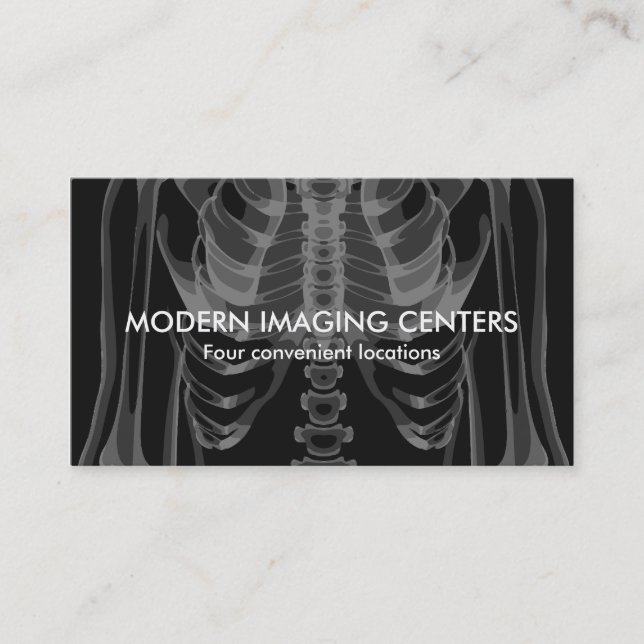 Medical Imaging Radiology Multi Location Business Card (Front)
