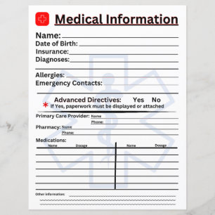 Medical Information Emergency Refrigerator