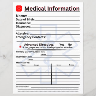 Medical Information Emergency Refrigerator