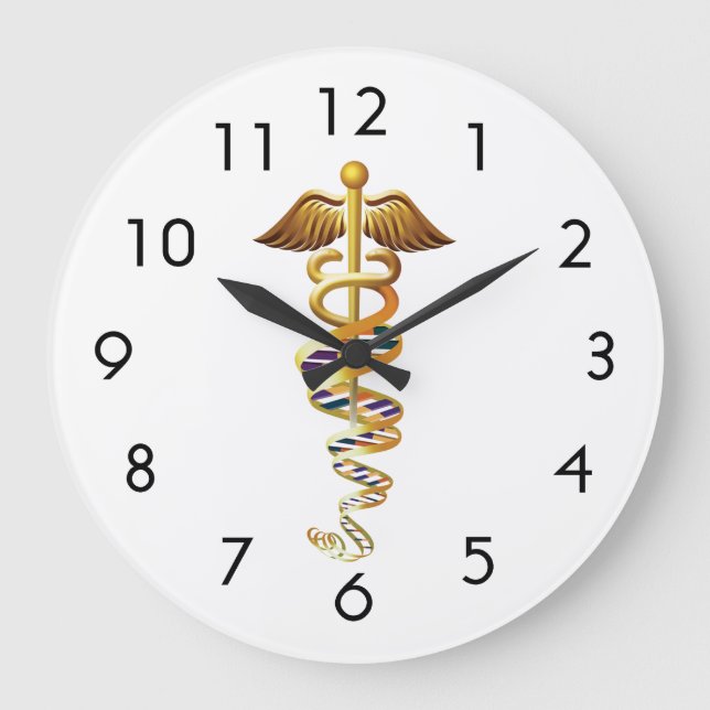 Medical Insignia Large Clock (Front)