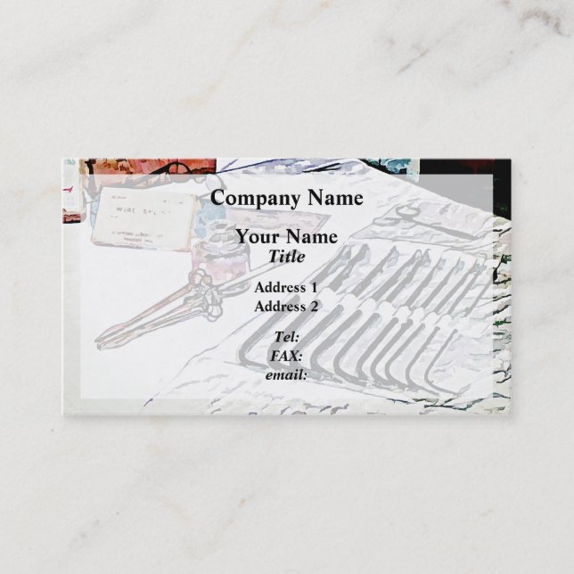 Medical Instruments Business Card (Front)