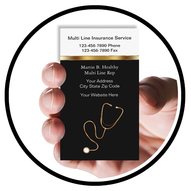 Medical Insurance Business Cards (Creator Uploaded)
