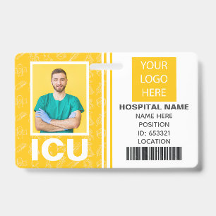 Medical Intensive Care Unit Photo ID Badge