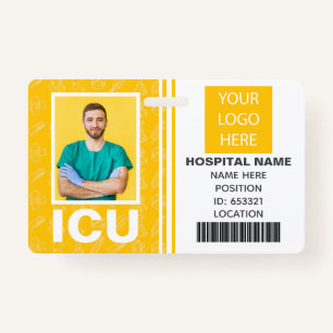 Medical Intensive Care Unit Photo ID ID Badge