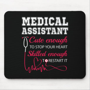 Medical Istant Cute Nurse Stop Heart Male Female N Mouse Mat