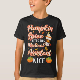 Medical Istant Pumpkin Spice Latte Autumn Fall Sea T-Shirt