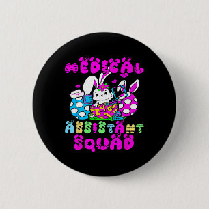 Medical Istant Squad Bunny Easter Nurse Life 6 Cm Round Badge