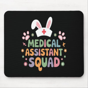 Medical Istant Squad Easter Bunny Eggs Funny Easte Mouse Mat