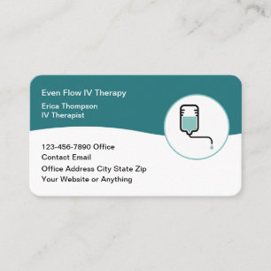 Medical IV Therapy Modern Healthcare Business Card