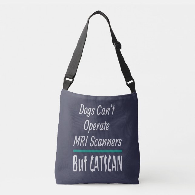 Medical Joke Dogs and Cats Dad Joke Funny Crossbody Bag (Front)