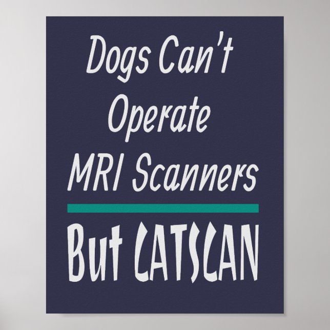 Medical Joke Dogs and Cats Dad Joke Funny Poster (Front)