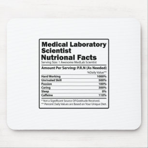 Medical Lab Scientists   Laboratory Chemistry Gift Mouse Mat