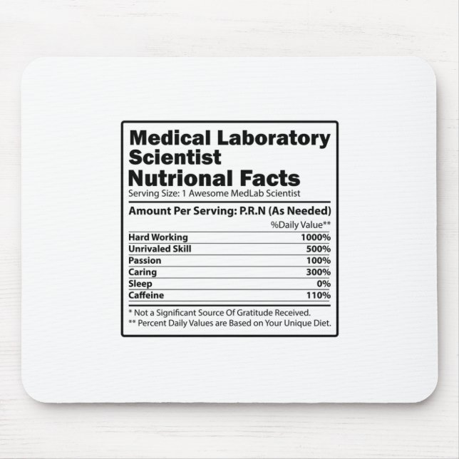 Medical Lab Scientists | Laboratory Chemistry Gift Mouse Mat (Front)
