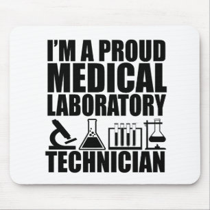 Medical lab tech laboratory technician mouse mat