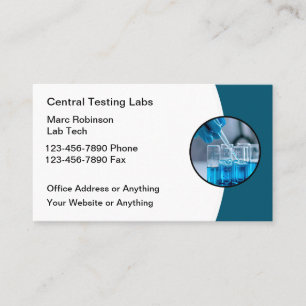 Medical Lab Testing Services Business Card
