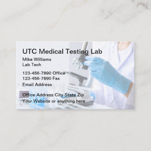 Medical Laboratory Lab Tech Business Card