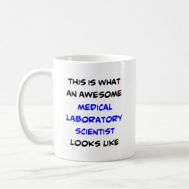 medical laboratory scientist, awesome coffee mug (Left)