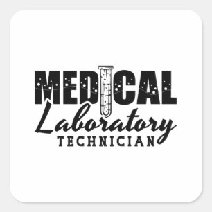 Medical Laboratory Technician Doctor Lab Tech Square Sticker